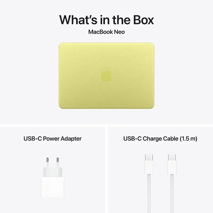 MacBook Neo 13-inch  A18 Pro (6C CPU/5C GPU), 8 ГБ, 256 ГБ, Citrus
