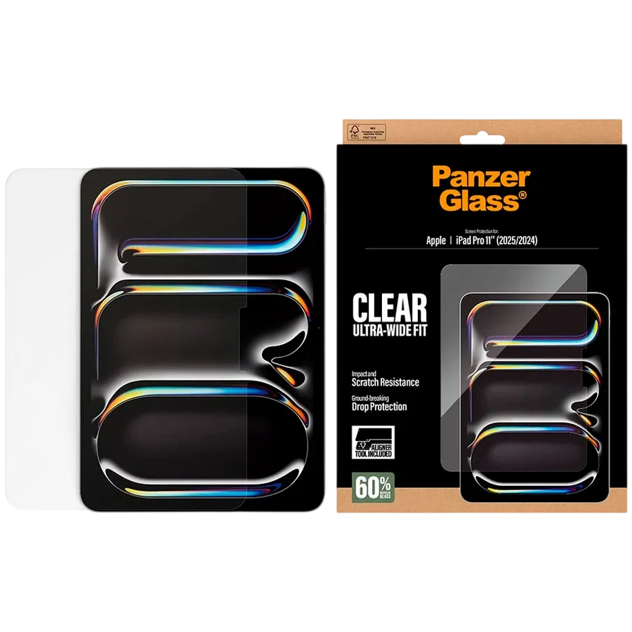 PANZERGLASS Safety Glass for iPad Pro 11 (M4)/Pro 11 (M5)