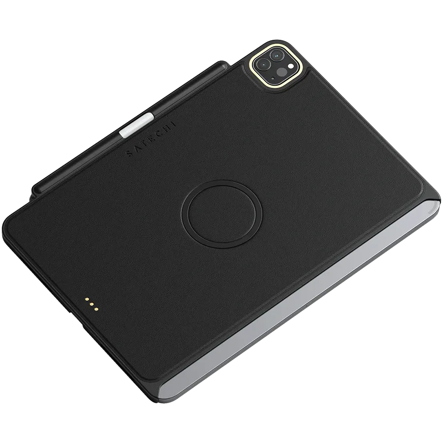 SATECHI Case Vegan-Leather Magnetic Case Black for iPad Pro 11-inch (4th generation)/(1st generation)/(2nd generation)/(3rd generation)