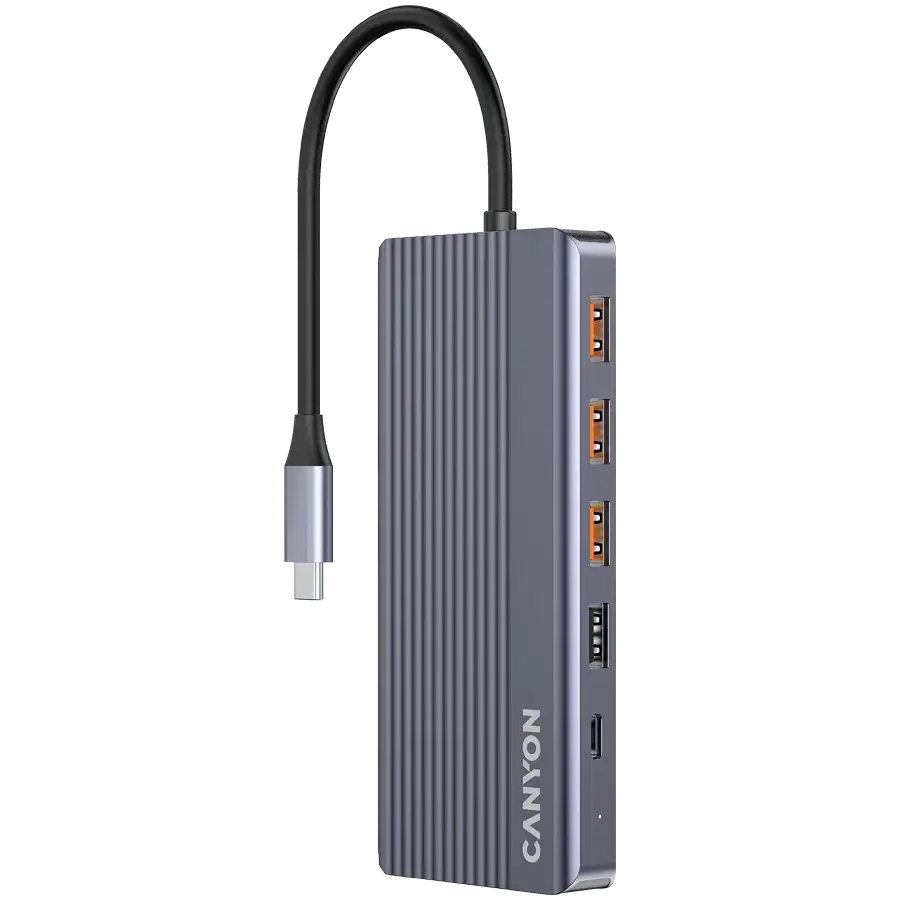 CANYON 13in1 USB C hub, Сірий
