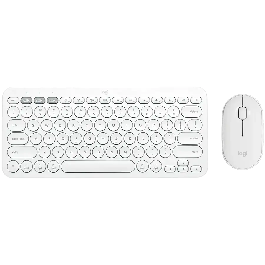 Комплект бездротовий LOGITECH Pebble 2 Combo Wireless, White (L920-012240)