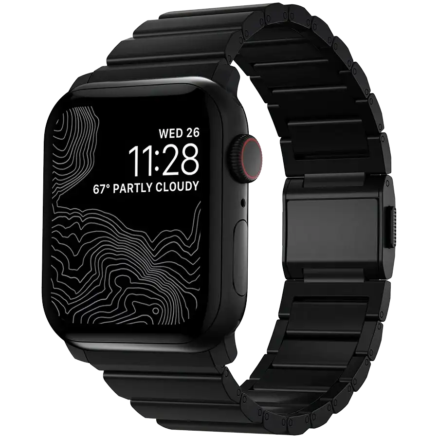 Ремінець Nomad Titanium Black Hardware Black 46mm/49mm (NM1A41BXT0)