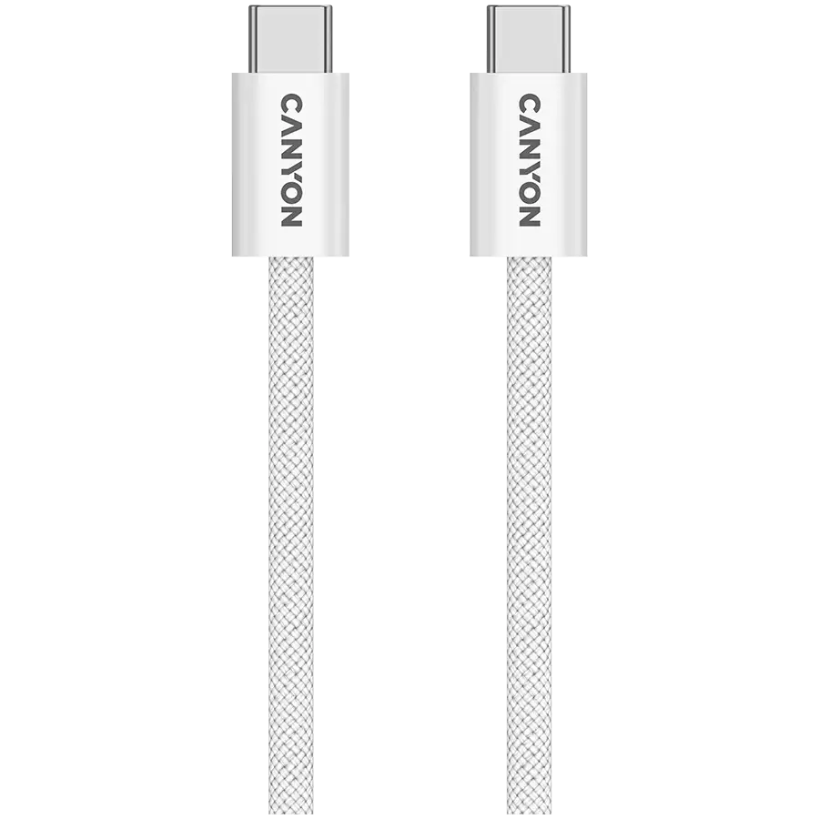 CANYON USB-C to USB-C Cable , Білий, 1м