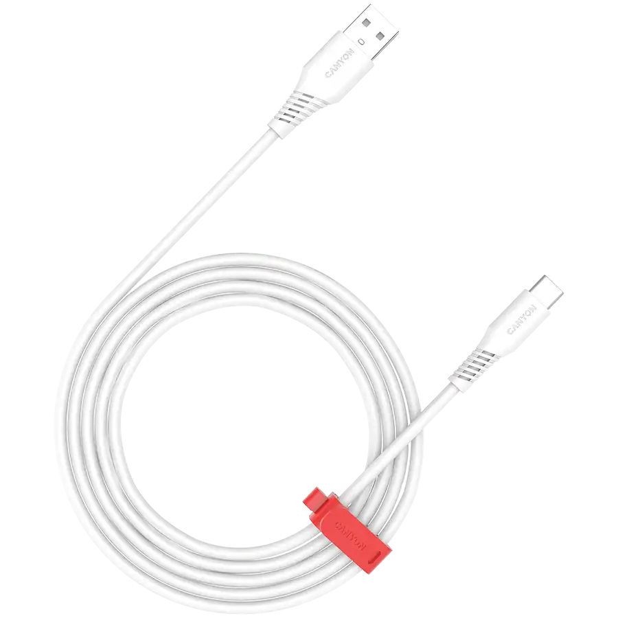 CANYON USB-A to USB-C Cable , Білий, 1.2м