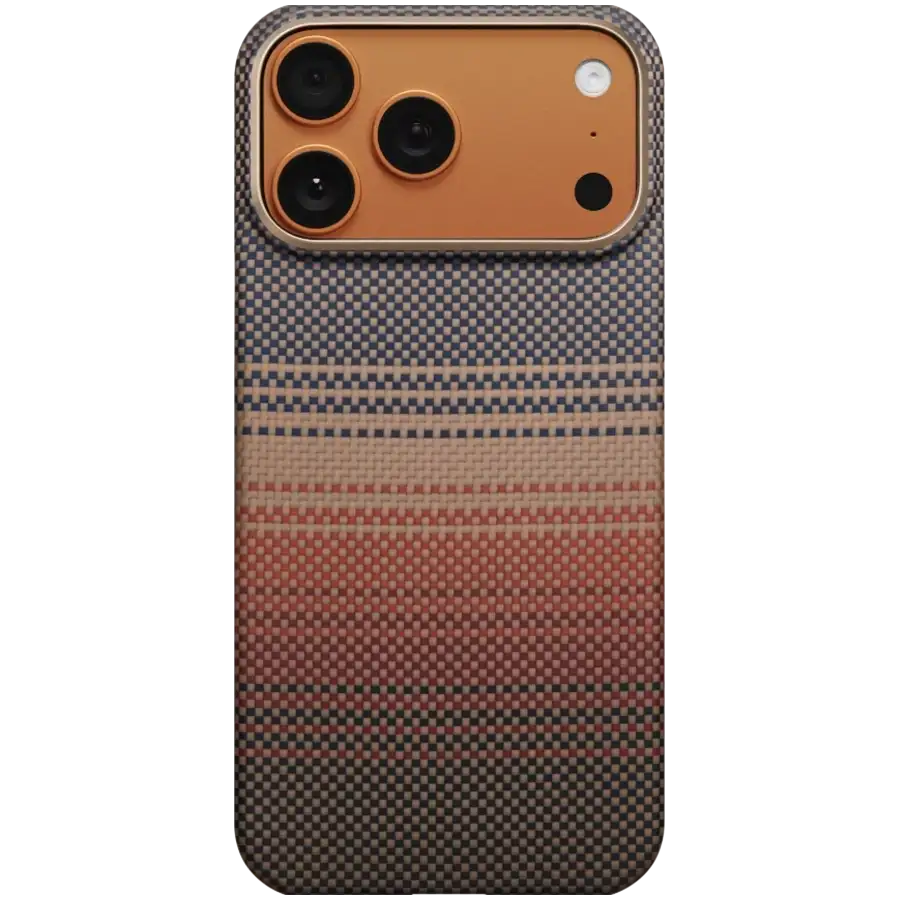 PITAKA Захисний чохол Aramid UltraGuard with MagSafe Теплий захід для iPhone 17 Pro