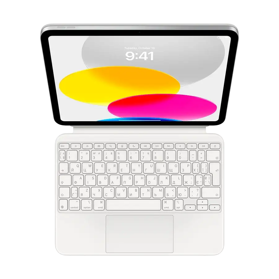 Apple Чохол-клавіатура Magic Keyboard Folio  Білий для iPad (10th generation)