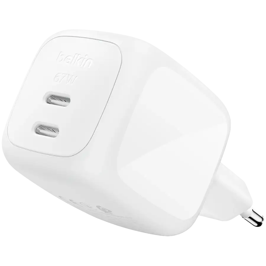 BELKIN Адаптер живлення 2*USB-C, 67 Ват