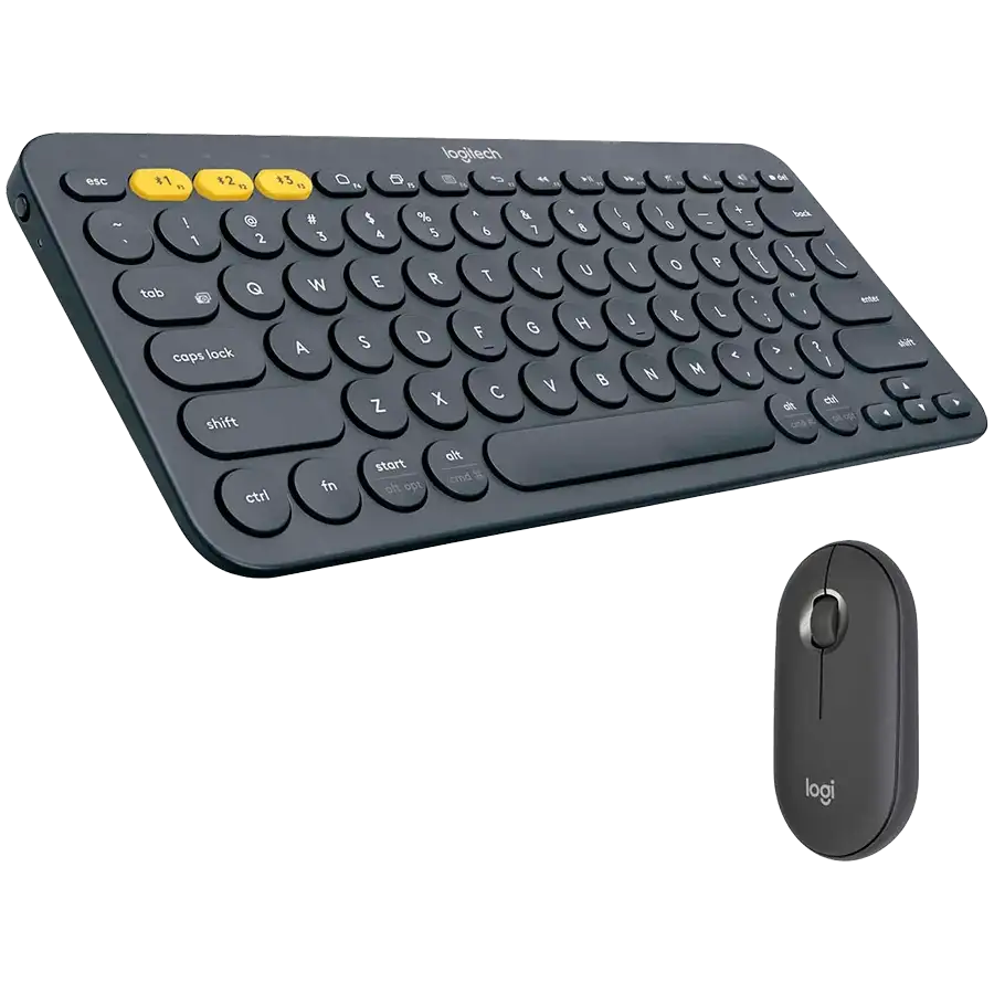 Комплект бездротовий LOGITECH Pebble 2 Combo Tonal Graphite (L920-012239)