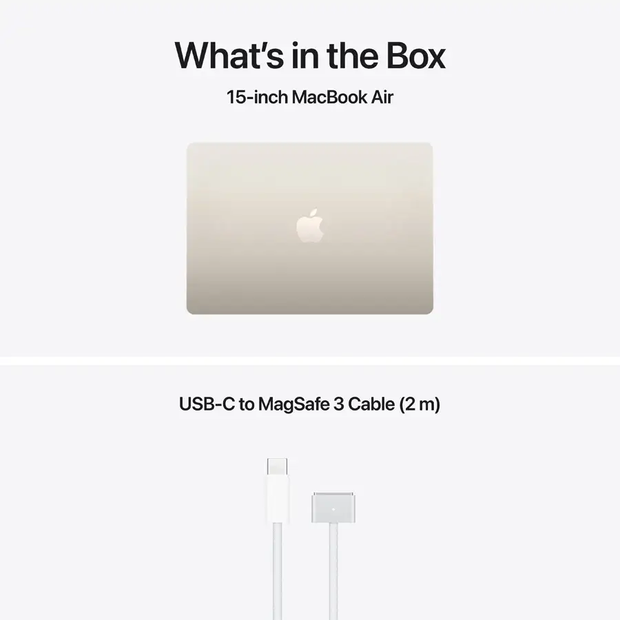 MacBook Air 15.3-inch  M5 (10C CPU/10C GPU), 16 ГБ, 1 ТБ, Сяюча зірка