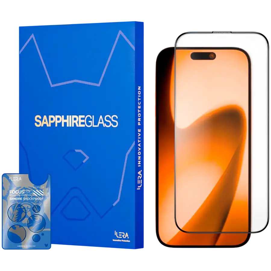 Захисне скло iLera Sapphire Ultra Glass для iPhone 17 (ILSPDLPL17)
