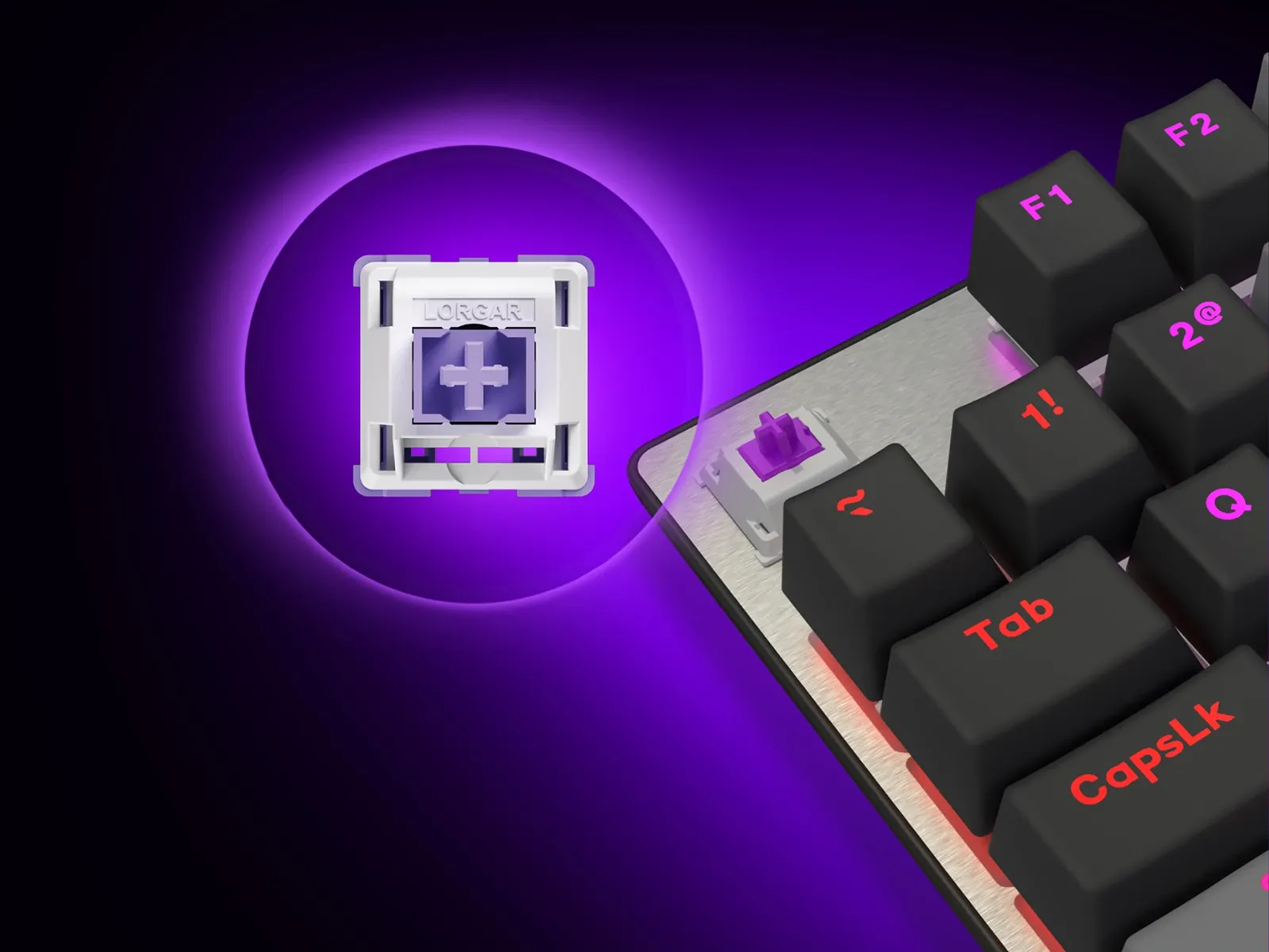 Advanced Azar 514 TKL gaming keyboard black on the official site | LORGAR
