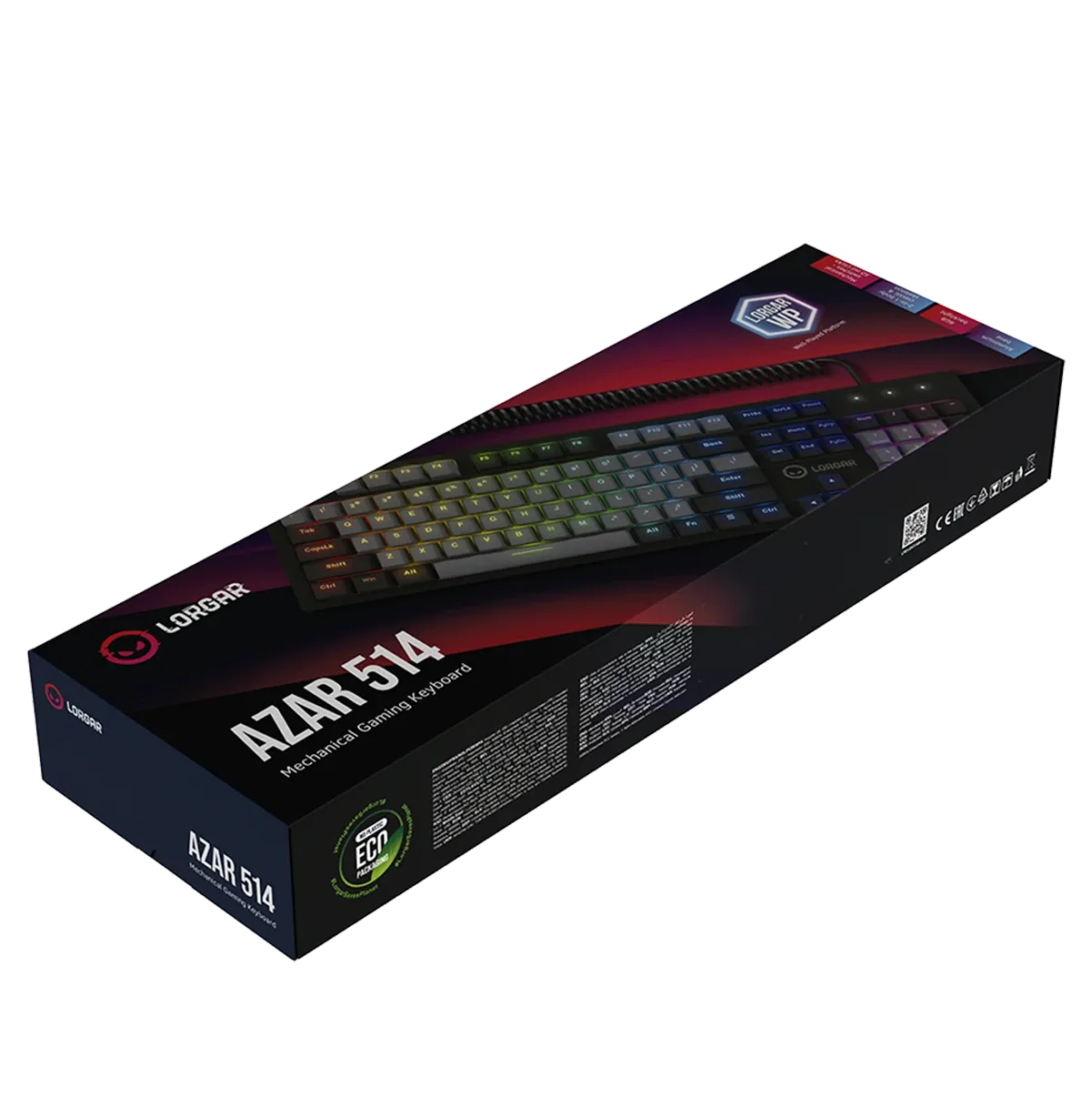 Advanced Azar 514 gaming keyboard black on the official site | LORGAR