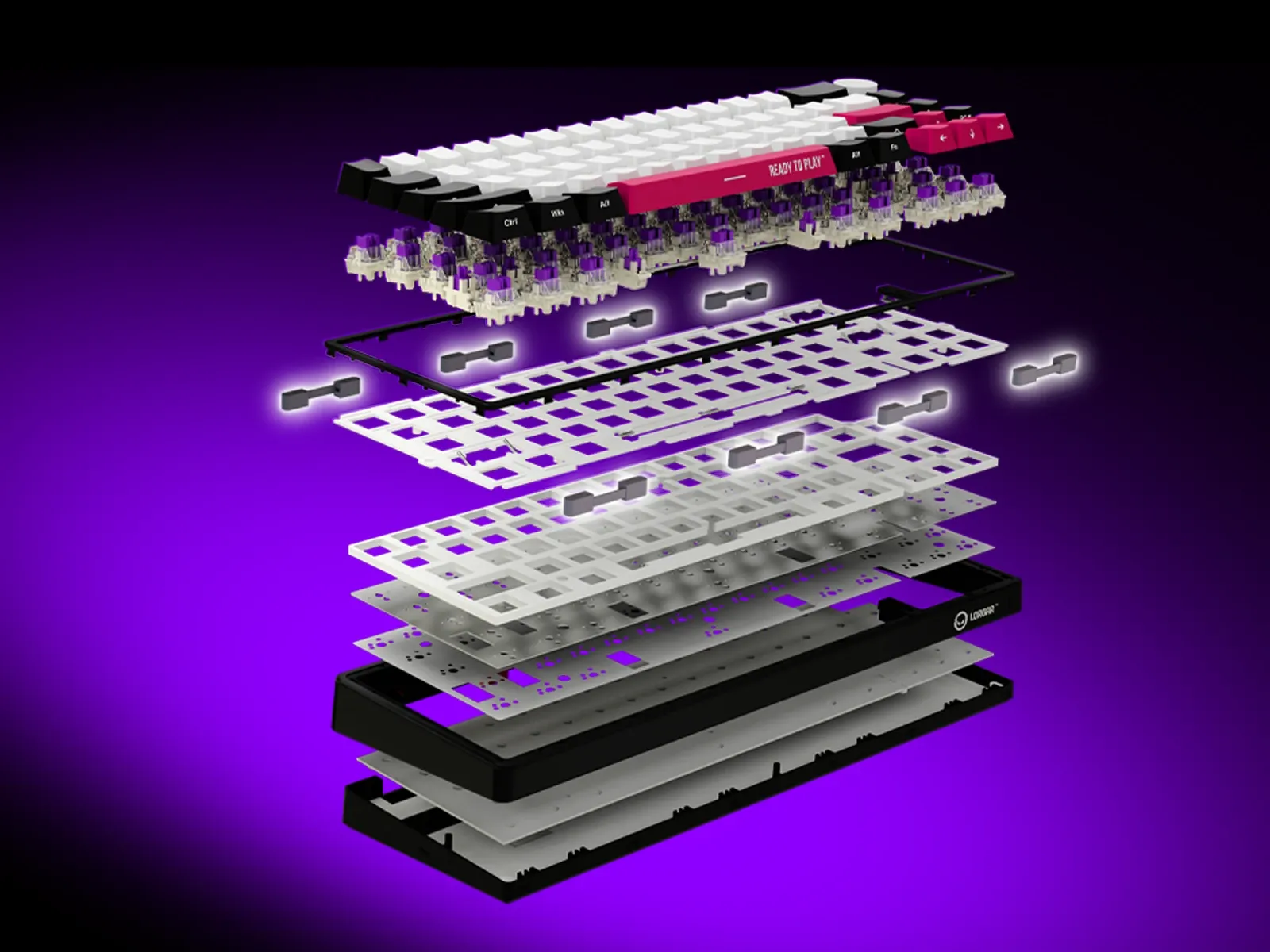 Pro Gamer Keyboard Module Pro KBP70MW gaming keyboard on the official site | LORGAR