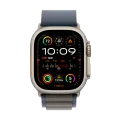 Apple Watch Ultra 2 GPS + Cellular, 49mm Titanium Case with Blue Alpine Loop - Large, Model A2986 – photo 2