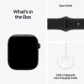 Apple Watch Series 12 GPS,  Черный спортивный ремешок, S/M, 42мм, Чёрный – photo 7