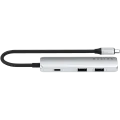 SATECHI 4-in-1 USB-C Slim Multiport Adapter 4K, Silver – photo 1