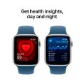 Apple Watch SE GPS Gen.2 (2024),  Спортивный ремешок из денима, S/M, 44мм, Серебристый – photo 5