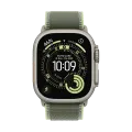 Apple Trail Loop - Natural Titanium Finish Band  for Apple Watch 44/45/46/49 mm, Size S/M, Green/Neon – photo 2