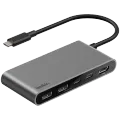 BELKIN 5-Port USB-C Hub with Dual USB-C Ports, Space Gray – photo 1