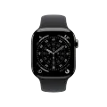 Apple Watch Series 11 GPS + Cellular,  Черный спортивный ремешок, M/L, 42мм, Slate Titanium – photo 2