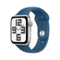 Apple Watch SE GPS Gen.2 (2024),  Спортивный ремешок из денима, S/M, 44мм, Серебристый – photo 1