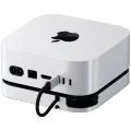 Подставка и хаб SATECHI для Mac Mini M4 с корпусом для SSD, Серебристый – photo 2