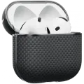 PITAKA Чехол Aramid Fiber  Чёрный/Серый для AirPods (Gen. 4) – photo 1