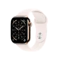Apple Watch Series 11 GPS + Cellular,  Светлый розовый спортивный ремешок, M/L, 42мм, Gold Titanium – photo 1