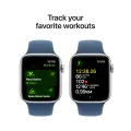 Apple Watch SE GPS Gen.2 (2024),  Спортивный ремешок из денима, S/M, 44мм, Серебристый – photo 6