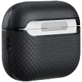 PITAKA Чехол Aramid Fiber Case с MagSafe Чёрный/Серый для AirPods Pro (Gen3) – photo 3