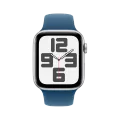 Apple Watch SE GPS Gen.2 (2024),  Спортивный ремешок из денима, M/L, 40мм, Серебристый – photo 2
