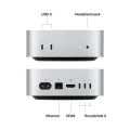 Mac mini M4, 10C CPU 10C GPU, 16ГБ 512ГБ SSD, Серебристый – photo 2