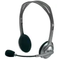 LOGITECH H110 Headset, Gray/Silver – photo 1