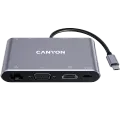 Многопортовый адаптер CANYON DS-14 USB-C 8-в-1, Тёмно-серый – photo 1