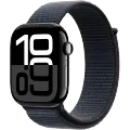 Apple Watch Series 10 GPS 46mm Jet Black Aluminium Case with Ink Sport Loop, Model A2999 – photo 1