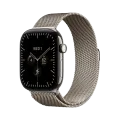 Apple Watch Series 12 GPS + Cellular,  Міланський сітчастий браслет, 42mm, Natural Titanium – photo 1