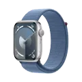 Apple Watch Series 9 GPS,  Winter Blue Sport Loop, 45мм, Серебристый – photo 1