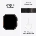 Apple Watch Ultra 3,  Черная титановая Milanese петля, M, 49мм, Чёрный – photo 7