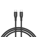 Кабель CANYON CC60SC10 USB-C на USB-C, 1м, Чёрный – photo 1