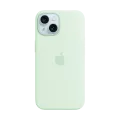 Silikon qoruyucu örtük Apple MagSafe ilə iPhone 15 üçün, Soft Mint – photo 1