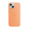 Silicone case Apple with MagSafe for iPhone 15, Orange Sorbet – photo 1