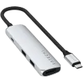 SATECHI 4-in-1 USB-C Slim Multiport Adapter 4K, Silver – photo 3