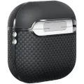 PITAKA Чехол Aramid Fiber  Чёрный/Серый для AirPods (Gen. 4) – photo 4