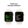 Apple Watch SE GPS Gen.2 (2024), 44մմ, Smartphone - Starlight, Starlight Sport Band, S/M – photo 6