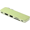 Многопортовый адаптер Satechi Snap USB‑C 6-в-1 для MacBook Neo, Citrus – photo 1