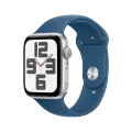Apple Watch SE GPS Gen.2 (2024),  Спортивный ремешок из денима, M/L, 40мм, Серебристый – photo 1