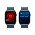 Apple Watch SE GPS Gen.2 (2023), 44մմ, Արծաթագույն, Storm Blue Sport Band, S/M – photo 5