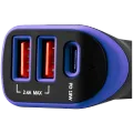 CANYON Автомобильный адаптер C-08 3*USB/USB-C, 18 Ват – photo 3