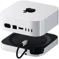 Подставка и хаб SATECHI для Mac Mini M4 с корпусом для SSD, Серебристый – photo 3