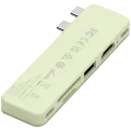 Многопортовый адаптер Satechi Snap USB‑C 6-в-1 для MacBook Neo, Citrus – photo 4